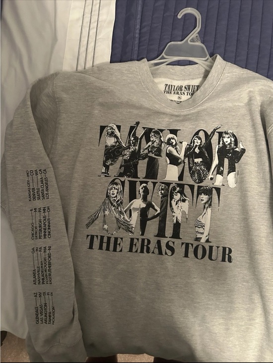 Taylor Swift Sweaters - Taylor Swift Grey The Eras Tour Crewneck Sweatshirt